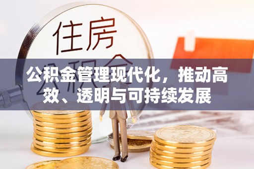 兴义公积金管理现代化，推动高效、透明与可持续发展