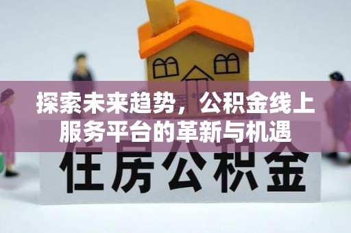 兴义探索未来趋势，公积金线上服务平台的革新与机遇