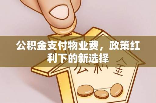 兴义公积金支付物业费，政策红利下的新选择